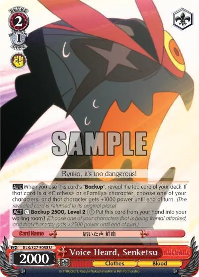 Voice Heard, Senketsu