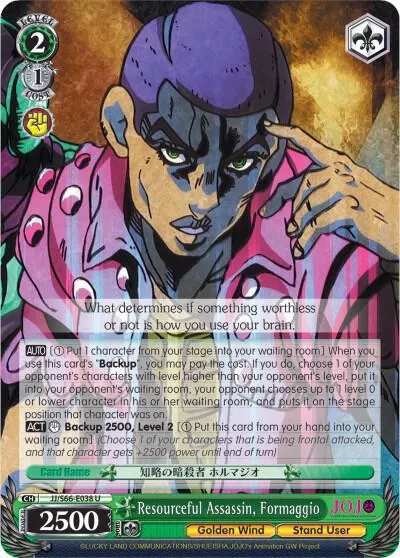 Resourceful Assassin, Formaggio