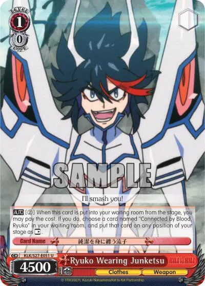 Ryuko Wearing Junketsu