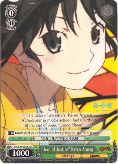 "Hero of Justice" Karen Araragi