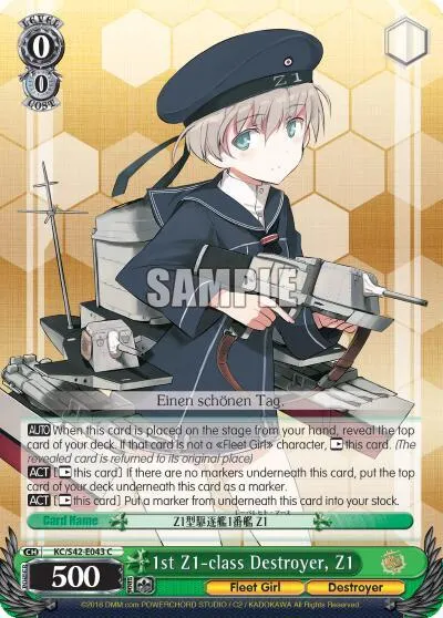 1st Z1-class Destroyer, Z1