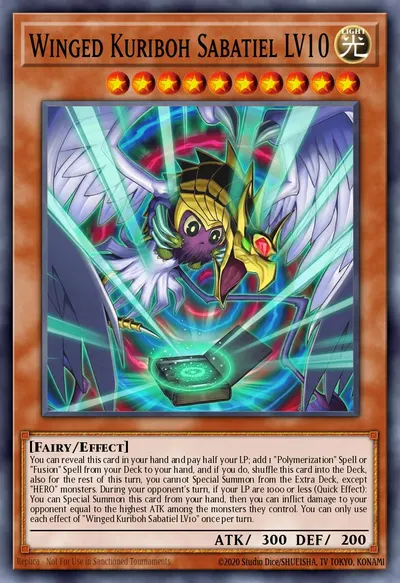 Winged Kuriboh Sabatiel LV10