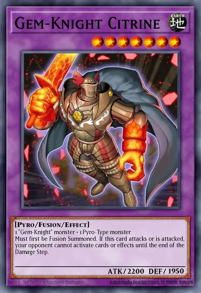Gem-Knight Citrine