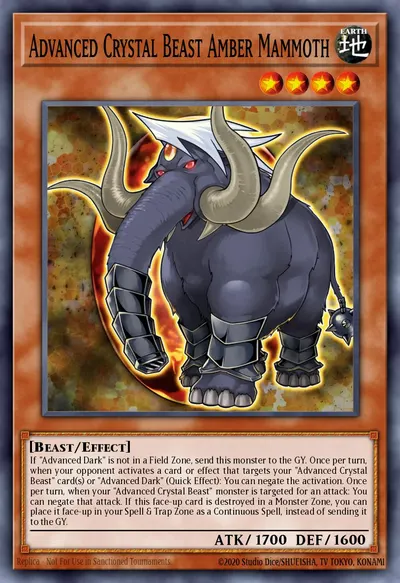 Advanced Crystal Beast Amber Mammoth