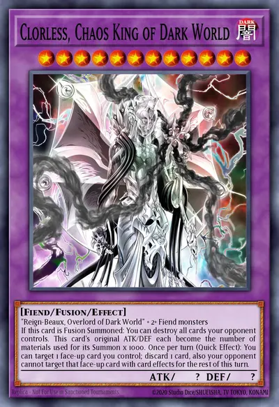 Clorless, Chaos King of Dark World