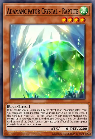 Adamancipator Crystal - Raptite