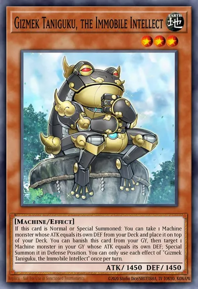 Gizmek Taniguku, the Immobile Intellect
