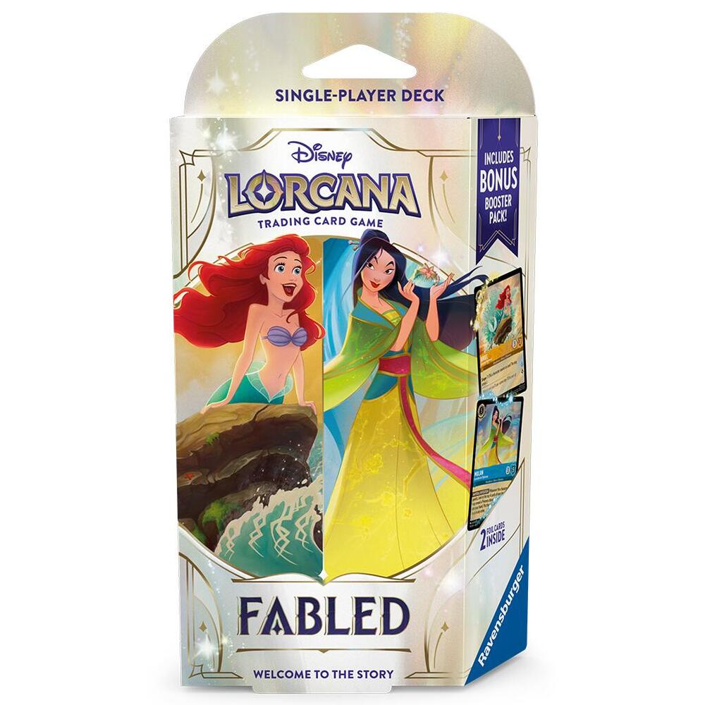 Disney Lorcana: Fabled Single-Player Deck – Amber & Sapphire