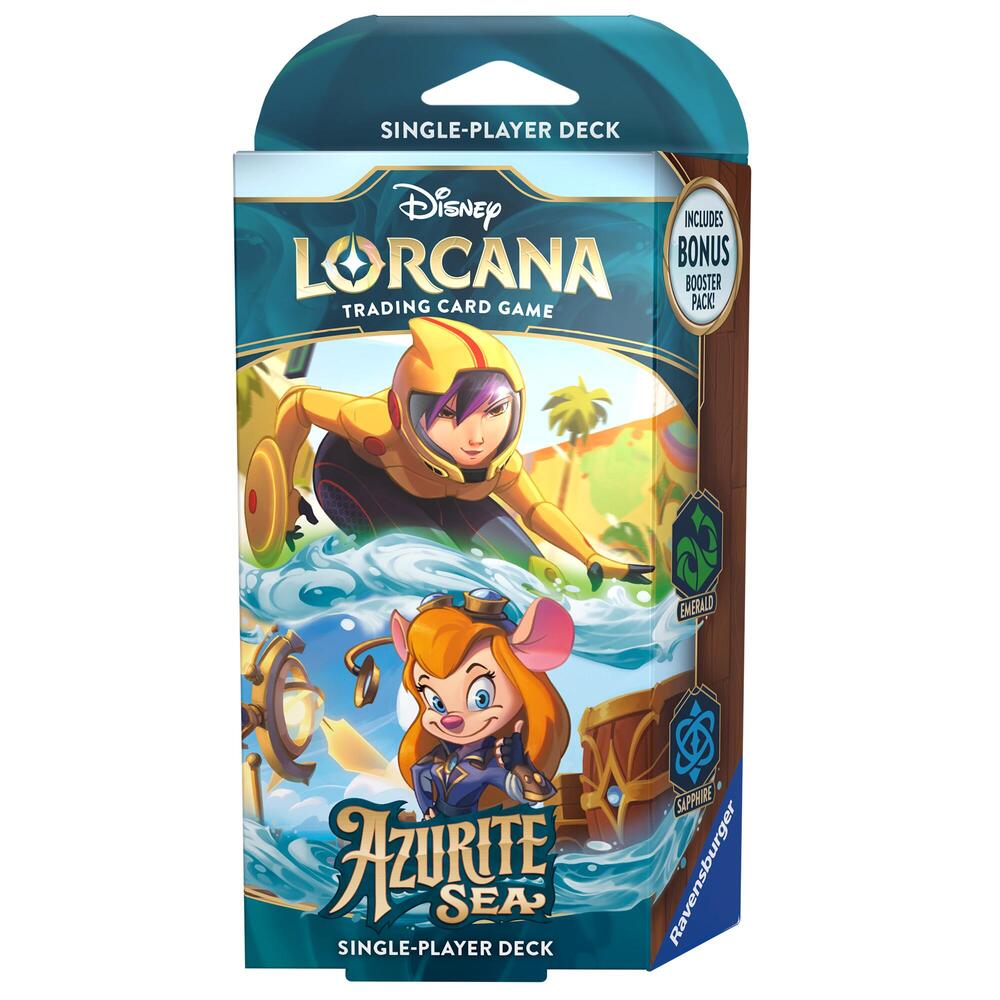 Disney Lorcana: Azurite Sea Single-Player Deck – Emerald & Sapphire