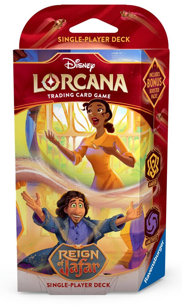 Disney Lorcana: Reign of Jafar Single-Player Deck – Amber & Amethyst
