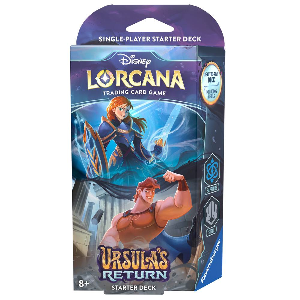 Disney Lorcana: Ursula's Return Starter Deck – Sapphire & Steel