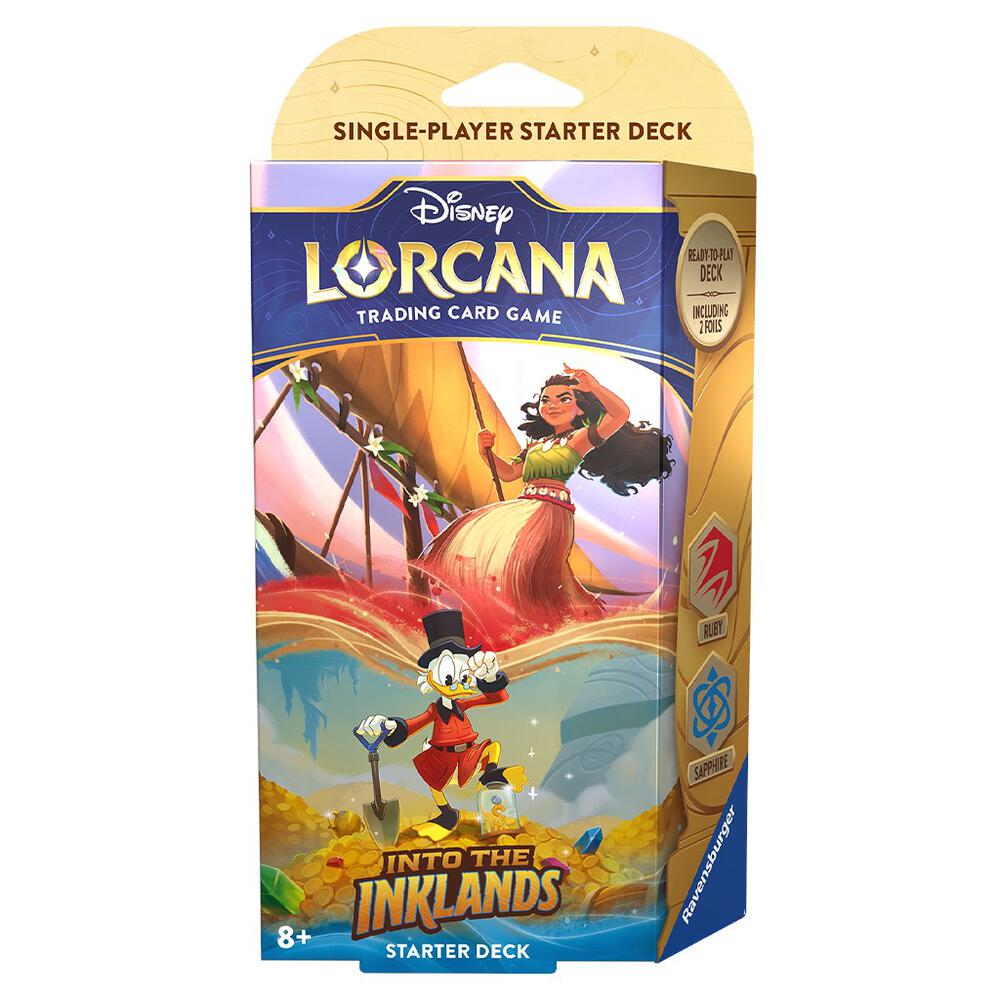 Disney Lorcana: Into the Inklands Starter Deck – Ruby & Sapphire
