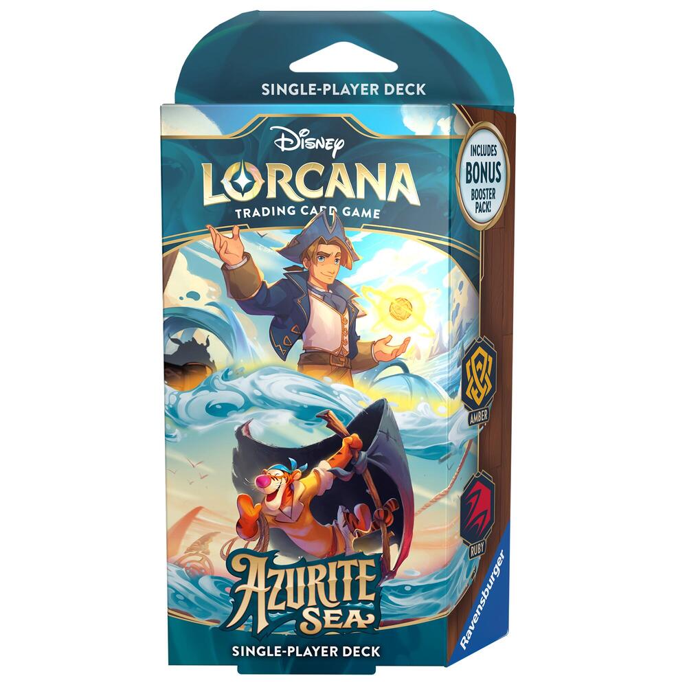 Disney Lorcana: Azurite Sea Single-Player Deck – Amber & Ruby